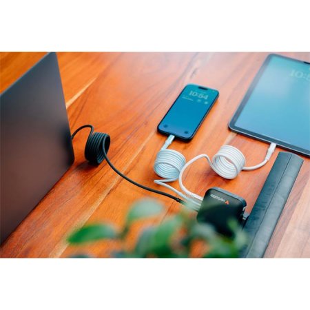 USB kábel, USB-C - USB-C, 1,2 m, 100W, magnetický, VERBATIM, čierna