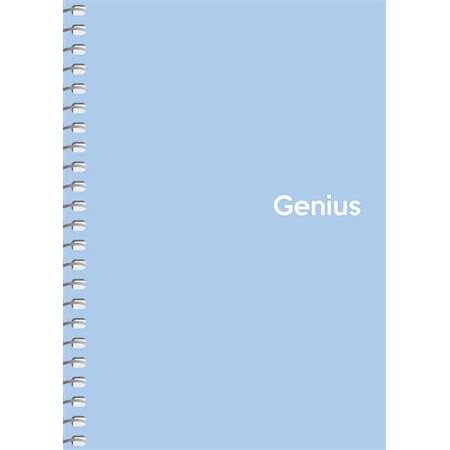 Špirálový zošit, štvorčekový, A6, 80 listov, PP obal, SHKOLYARYK "Genius Pastel", mix