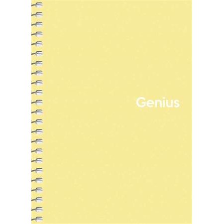 Špirálový zošit, štvorčekový, A6, 80 listov, PP obal, SHKOLYARYK "Genius Pastel", mix