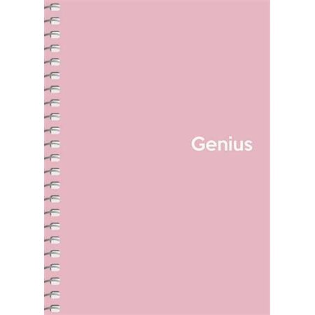 Špirálový zošit, štvorčekový, A6, 80 listov, PP obal, SHKOLYARYK "Genius Pastel", mix