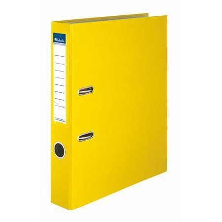 Pákový šanón, 50 mm, A4, PP/kartón, VICTORIA OFFICE "Basic", žltý