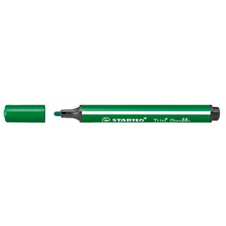 Fixka, 1,5-2 mm, pohyblivý hrot, STABILO "Trio Scribbi", zelená