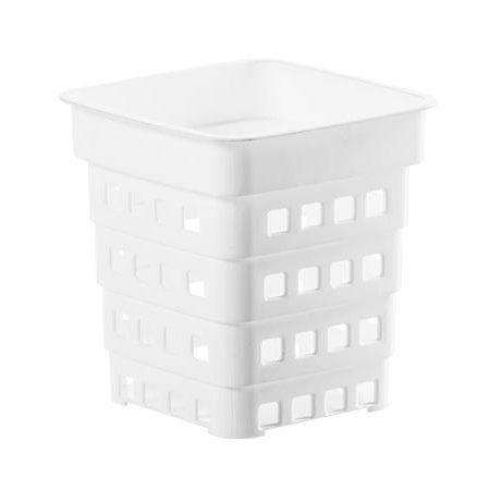 Odkvapkávač na príbory, 10x10x12 cm, GASTROMAX, biely