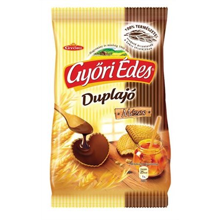 Sušienky "Győri édes duplajó", medové, máčané v čokoláde
