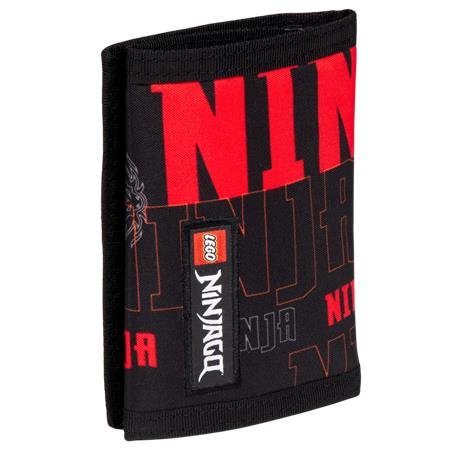 Peňaženka, na suchý zips, LEGO "Ninjago Dragon Energy",  čierna, vzorovaná