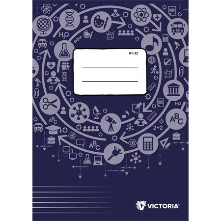 Zošit, A4, linajkový, 32 listový, VICTORIA PAPER Circle "81-32"