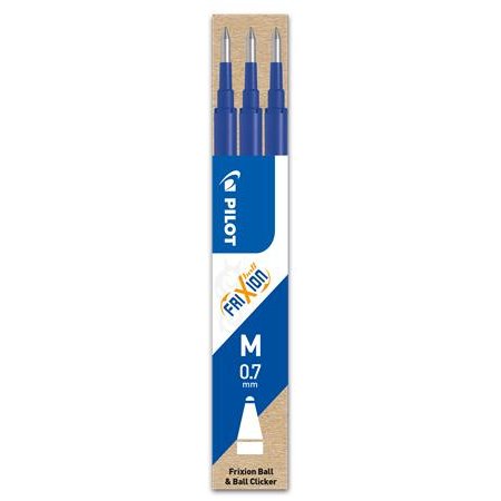 Náplň do rollerov, 0,35 mm, odstrániteľná, PILOT "Frixion Ball/Clicker" 07, modrá 
