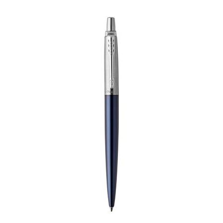 Guľôčkové pero, 0,7 mm, strieborný klip, royal modré telo pera, PARKER, "Royal Jotter", modré
