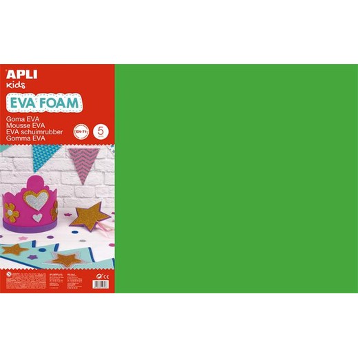 Moosguma, 400x600 mm, APLI Kids "Eva Sheets", zelená