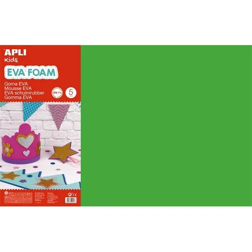Moosguma, 400x600 mm, APLI Kids "Eva Sheets", zelená
