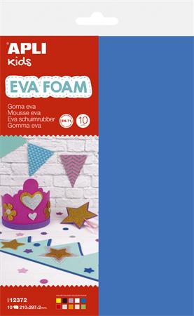 Moosguma, 200x300 mm, APLI Kids "Eva Sheets", mix farieb