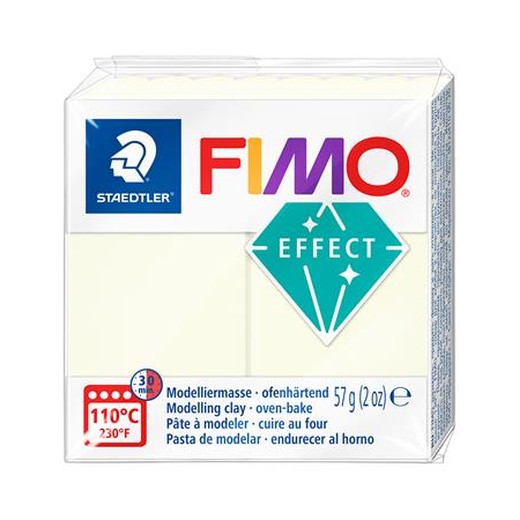 Modelovacia hmota, 57 g, polymérová, FIMO "Effect", v tme svietiaca