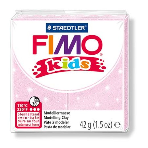 Modelovacia hmota, polymérová, FIMO "Kids", svetloružová