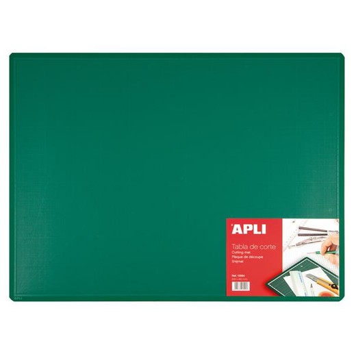 Rezacia podložka, PVC, 600 x 450 x 3 mm (A2), APLI, zelená