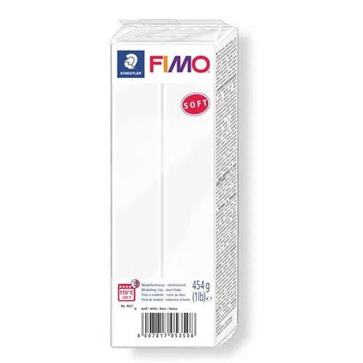 Modelovacia hmota, 454 g, na vypálenie, FIMO "Soft", biela