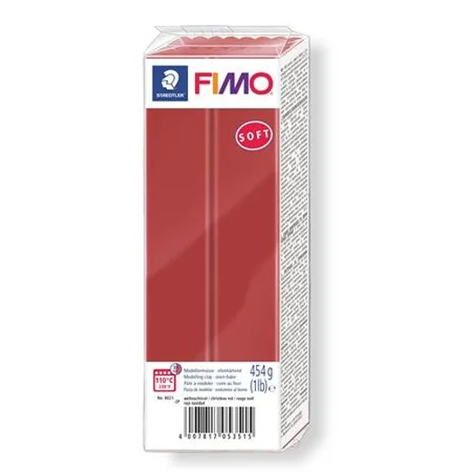 Modelovacia hmota, 454 g, na vypálenie, FIMO "Soft", vianočná červená