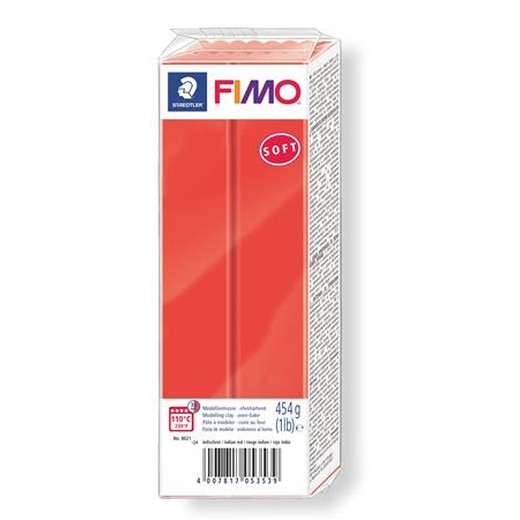 Modelovacia hmota, 454 g, na vypálenie, FIMO "Soft", indiánska červená