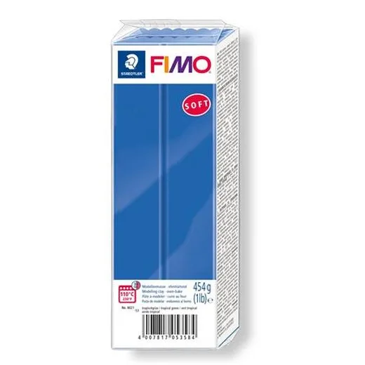 Modelovacia hmota, 454 g, na vypálenie, FIMO "Soft", žiarivá modrá