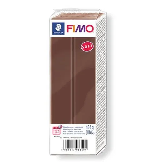 Modelovacia hmota, 454 g, na vypálenie, FIMO "Soft", čokoládová