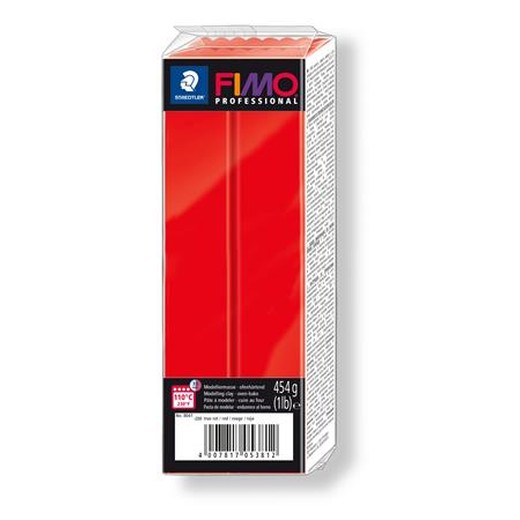 Modelovacia hmota, 454 g, na vypálenie, FIMO "Professional", červená