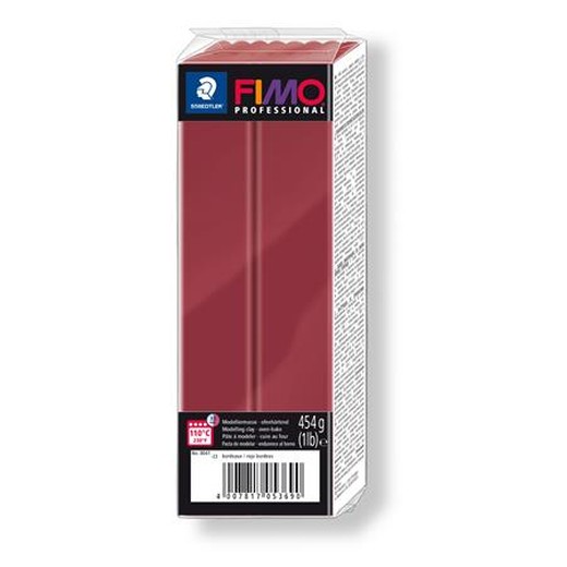 Modelovacia hmota, 454 g, na vypálenie, FIMO "Professional", bordová