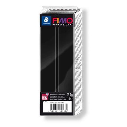 Modelovacia hmota, 454 g, na vypálenie, FIMO "Professional", čierna