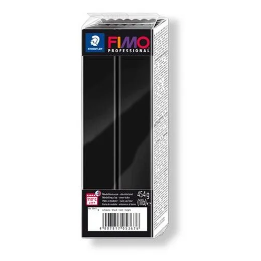 Modelovacia hmota, 454 g, na vypálenie, FIMO "Professional", čierna