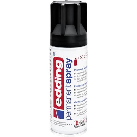 Akrylový sprej, 200ml, EDDING "5200", matná čierna