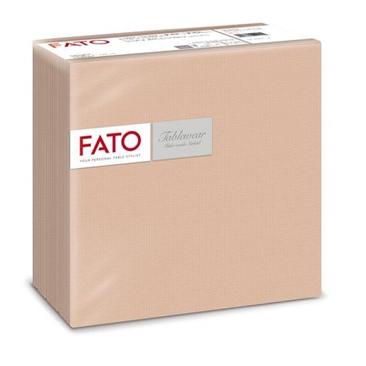 Servítky, 1/4 ohyb, 40x40 cm, FATO "Airlaid Shade", cappuccino