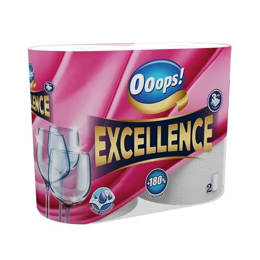 Kuchynské utierky, 3-vrstvové, 2 kotúče, "Ooops! Excellence"