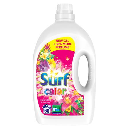 Prací gél, 60 pracích dávok, 3 l, SURF "Tropical"