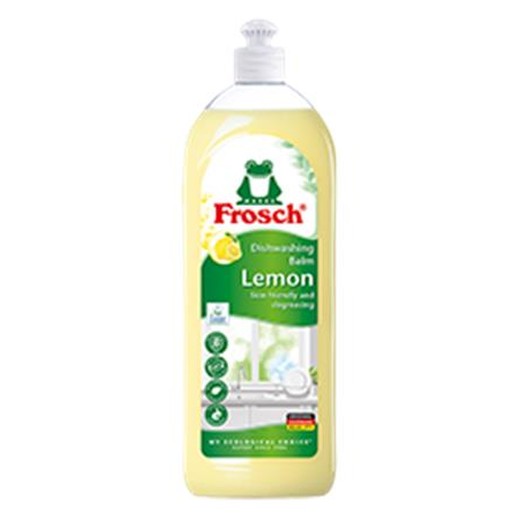 Čistiaci prostriedok na umývanie riadu, 750 ml, FROSCH, balzam, citrus
