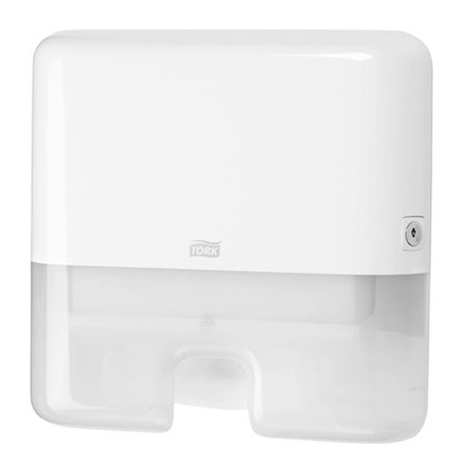 Zásobník na papierové utierky, Interfold ohyb, H2 systém, Elevation, TORK "Xpress® Multifold Mini", biela