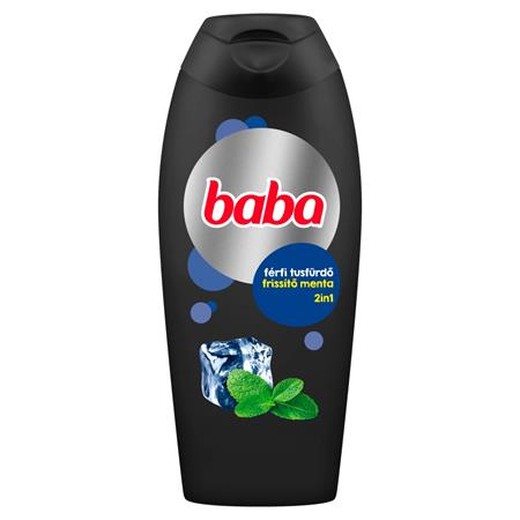 Sprchovací gél pre mužov, 400 ml, BABA, mentolový