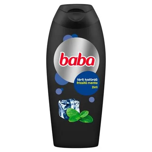 Sprchovací gél pre mužov, 400 ml, BABA, mentolový