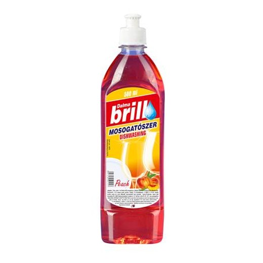 Čistiaci prostriedok na umývanie riadu "Brill", 0,5 l, broskyňová vôňa