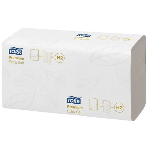 Papierové utierky, Interfold ohyb, H2 systém, Premium, TORK "Xpress® Multifold", biela