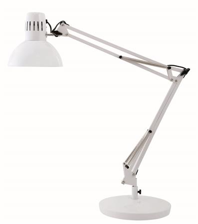 Stolová lampa, 11 W, ALBA "Architect", biela