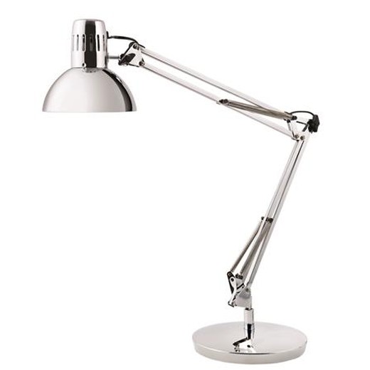 Stolová lampa, 11 W, ALBA "Architect", chrómová