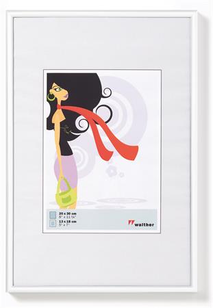 Obrazový rám, plast, 10x15 cm, "New Lifestyle", biely
