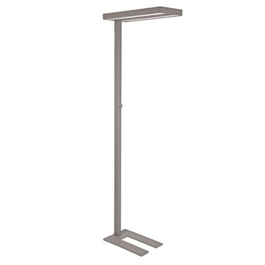 Stojacia lampa, kancelárska, LED, nastaviteľná, MAUL "Javal", sivá