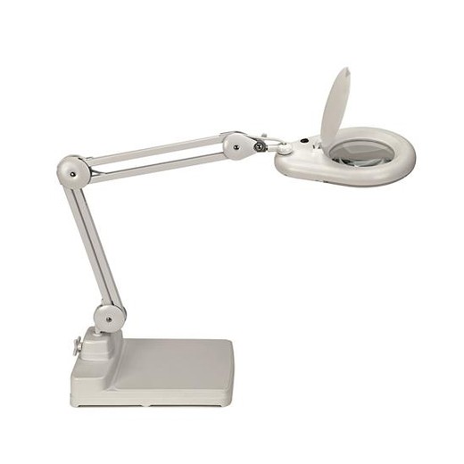 Stolová lampa, LED, lupa, MAUL "Viso", biela