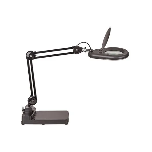 Stolová lampa, LED, lupa, MAUL "Viso", čierna