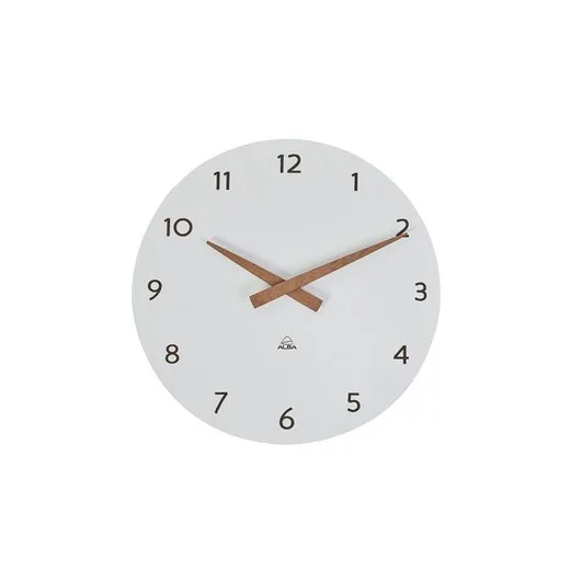 Nástenné hodiny, 30 cm, ALBA, "Hormilena", biela