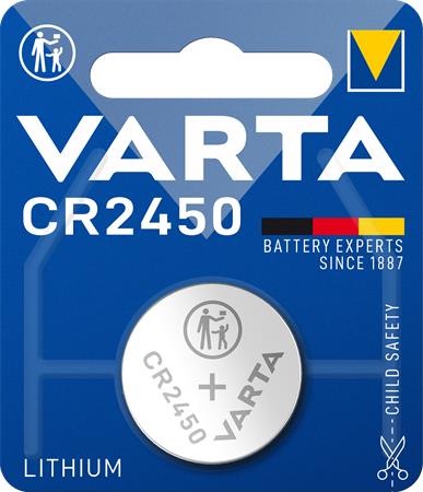 Gombíková batéria, CR2450, 1 ks, VARTA "Professional"