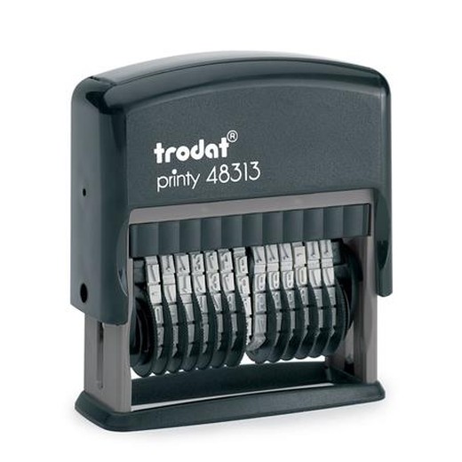 Číslovacia pečiatka, TRODAT, "Printy 48313", čierna poduška