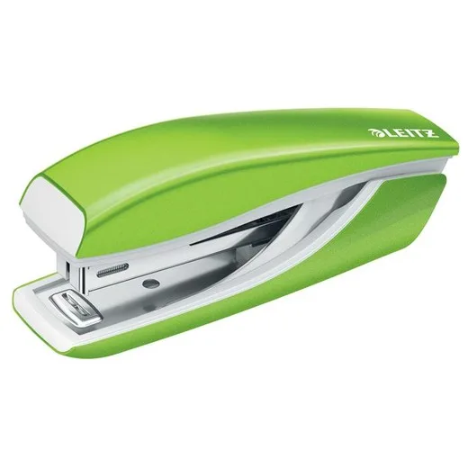 Zošívačka, mini, No. 10, 10 listov, kovová, LEITZ"Nexxt Wow", zelená