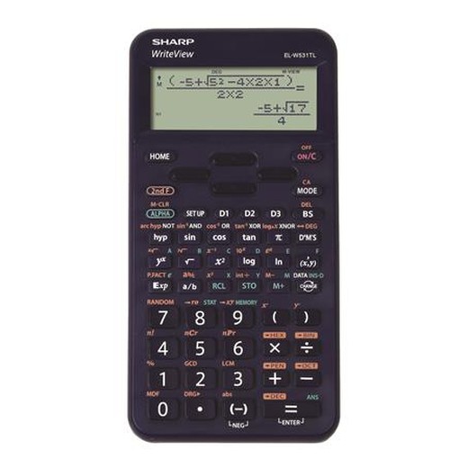 Kalkulačka, vedecká, 420 funkcií, SHARP "EL-W531TL", modrá