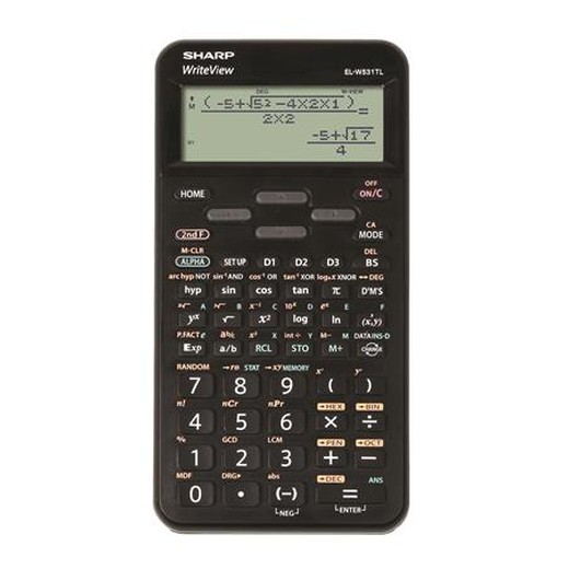 Kalkulačka, vedecká, 420 funkcií, SHARP "EL-W531TL", čierna
