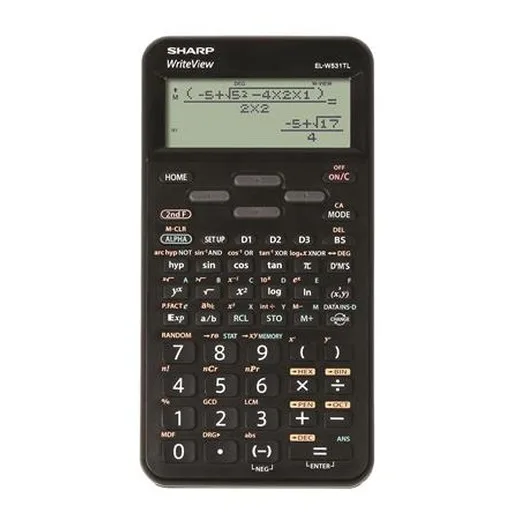 Kalkulačka, vedecká, 420 funkcií, SHARP "EL-W531TL", čierna